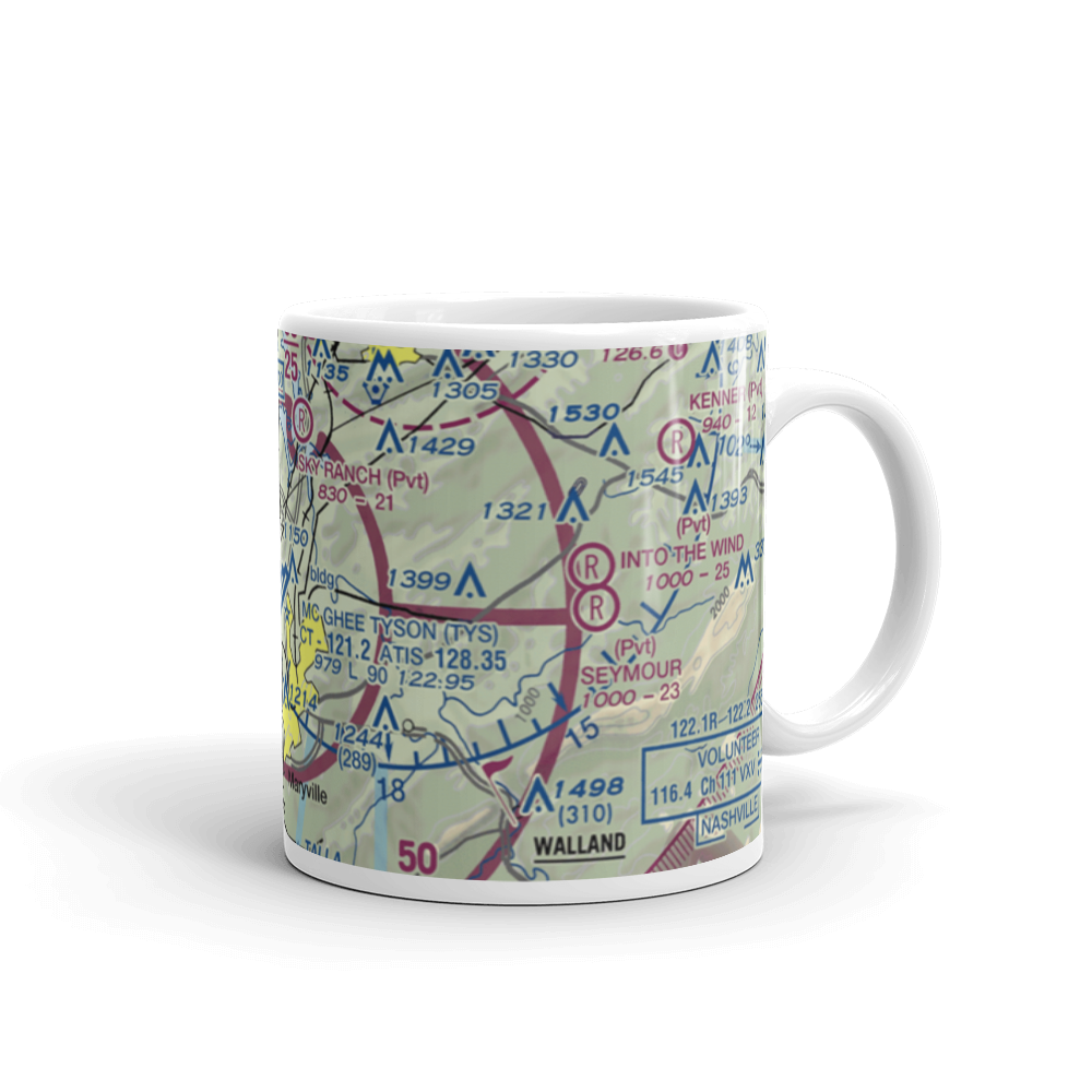 McGhee Tyson Airport (TYS) VFR Sectional  Mug 