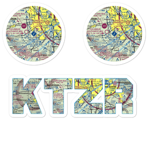 Bolton Field (TZR) VFR Sectional Sticker Pack