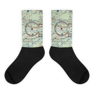 Belle Plaine Municipal Airport (TZT) VFR Sectional Socks