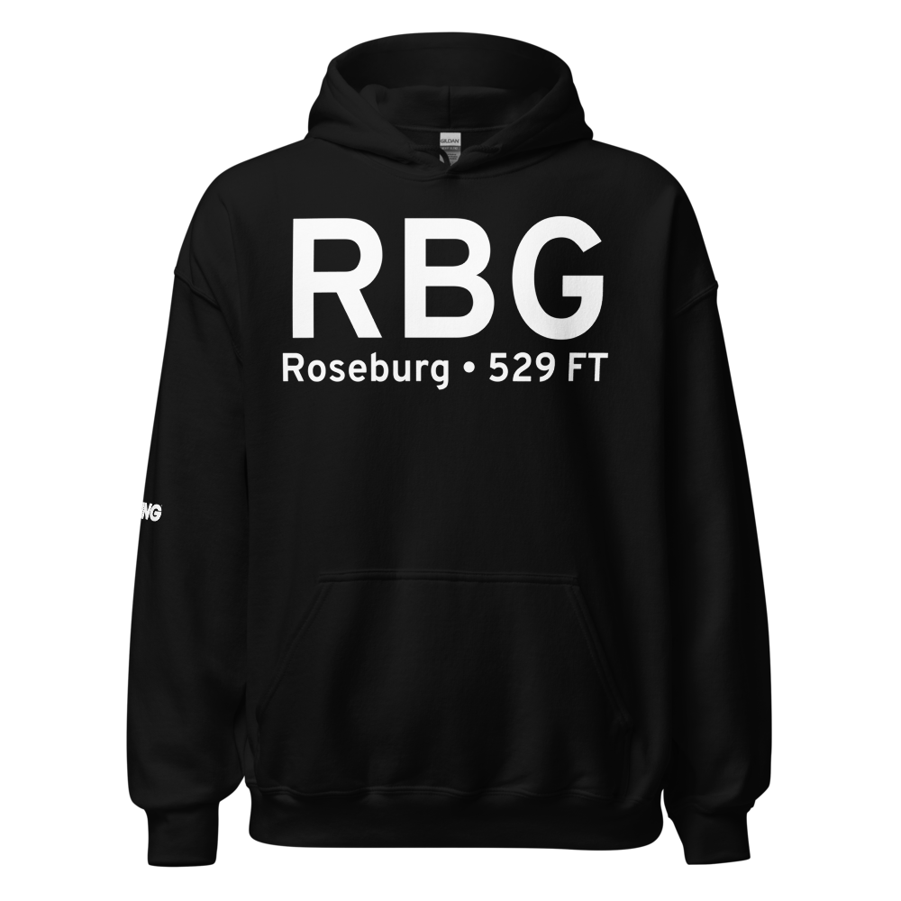 Roseburg (KRBG) Airport Hoodie Sweatshirt 