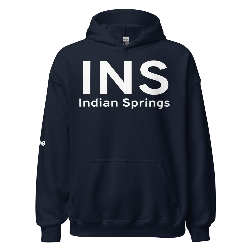Indian Springs (KINS) Airport Hoodie Sweatshirt 