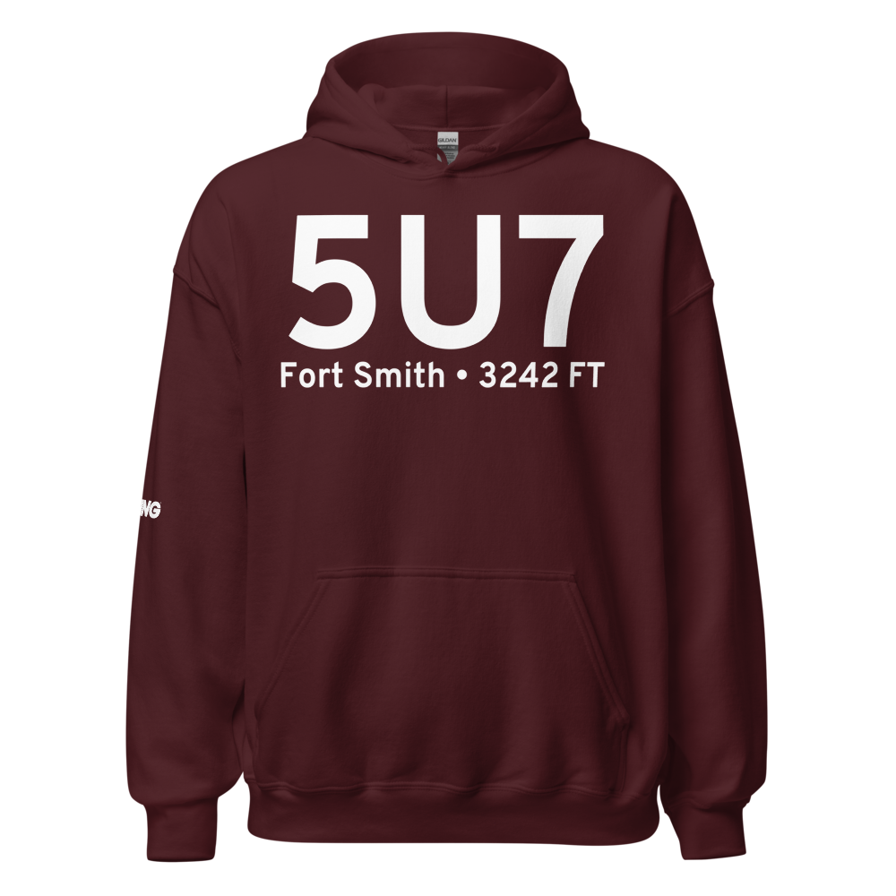 Fort Smith (K5U7) Airport Hoodie Sweatshirt 