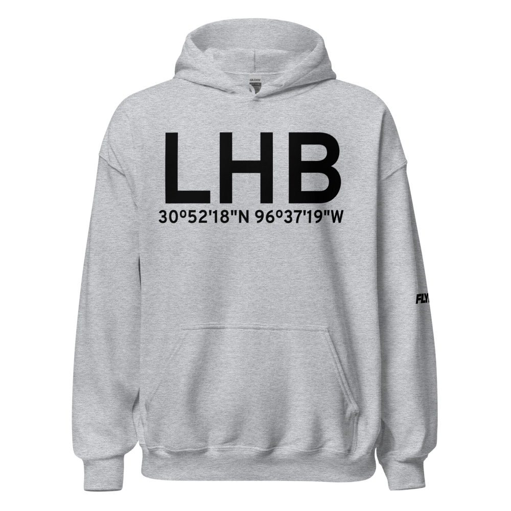 Hearne (KLHB) Airport Hoodie Sweatshirt 