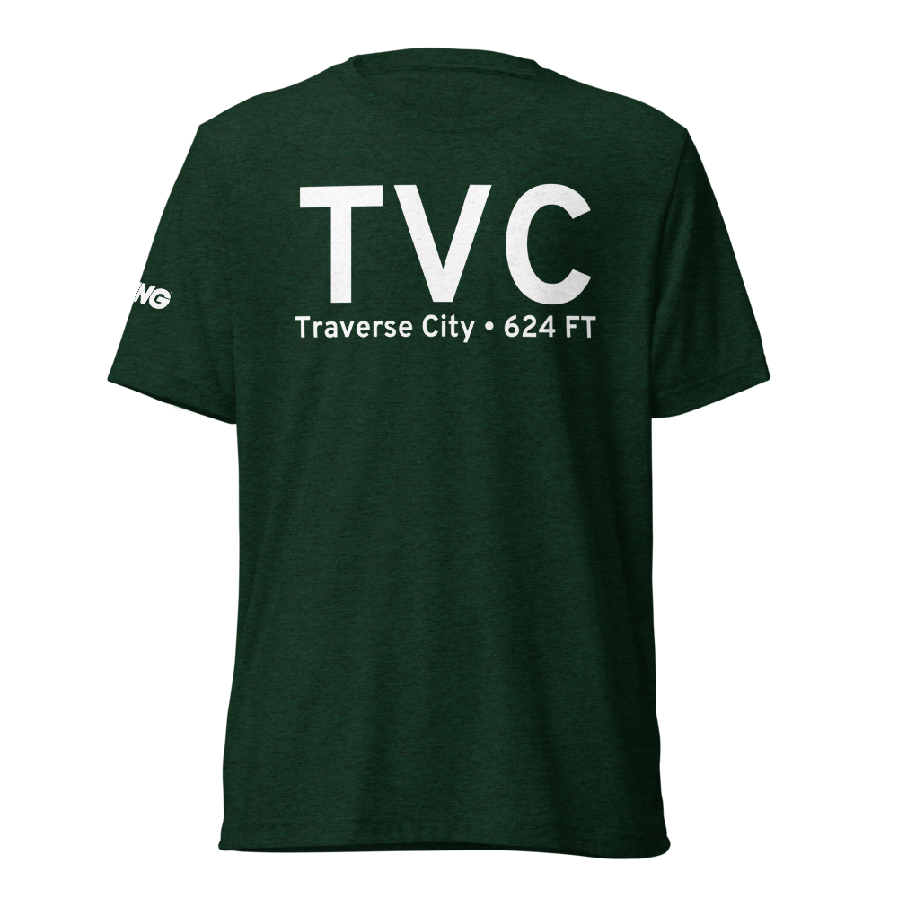 Traverse City (KTVC) Airport Tri-blend T-Shirt 