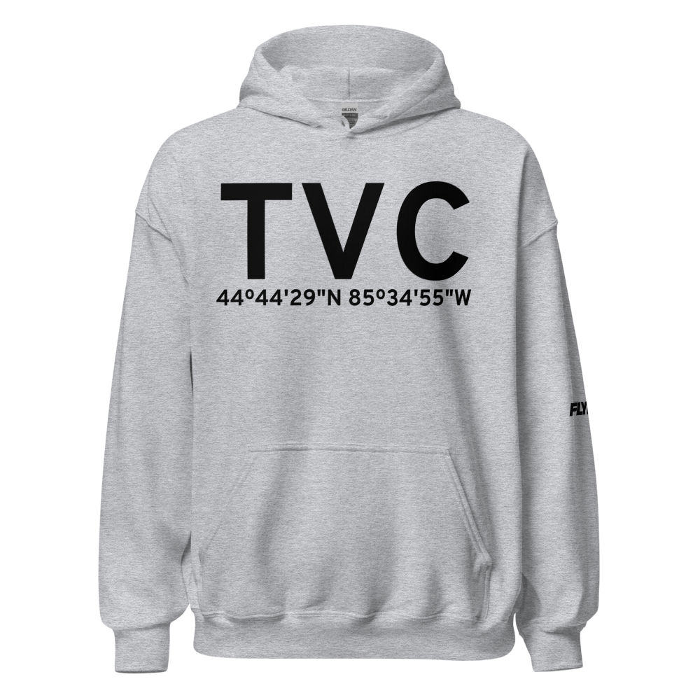 Traverse City (KTVC) Airport Hoodie Sweatshirt 