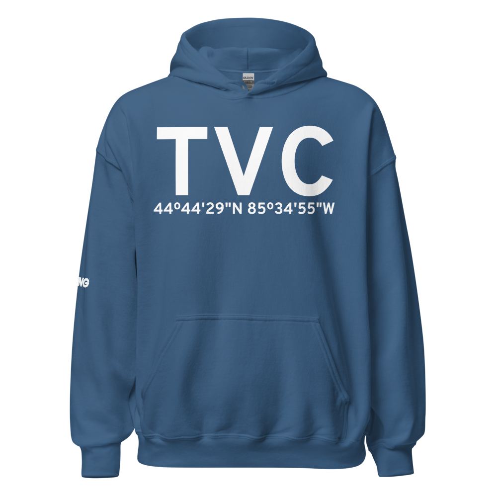 Traverse City (KTVC) Airport Hoodie Sweatshirt 