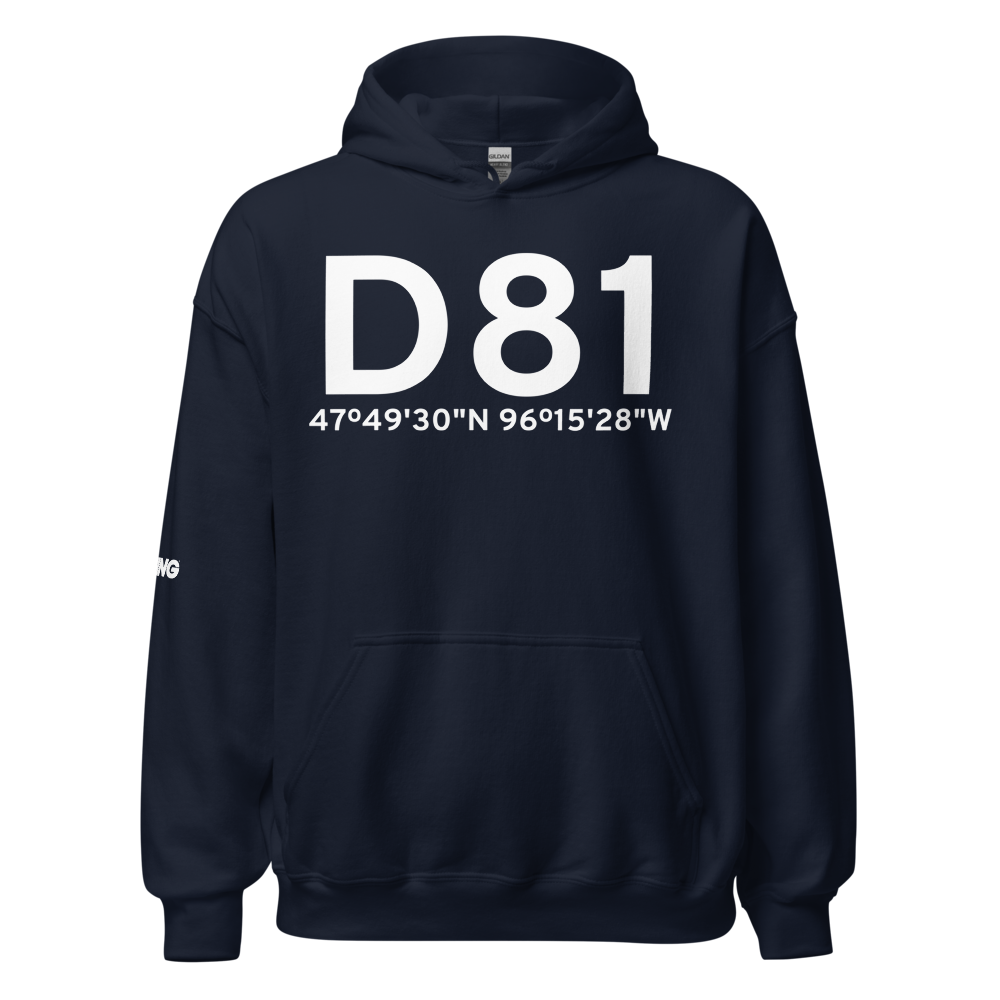 Red Lake Falls (D81) Airport Hoodie Sweatshirt 