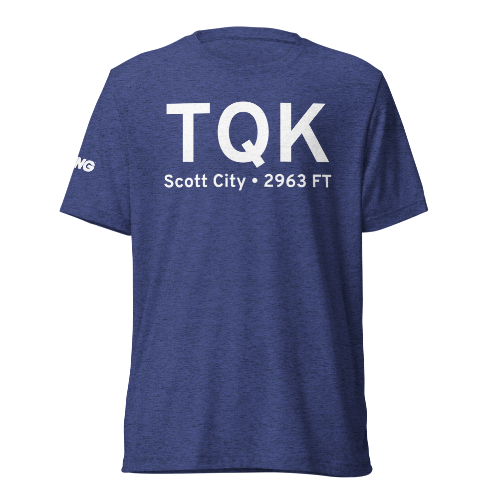 Scott City (KTQK) Airport Tri-blend T-Shirt 
