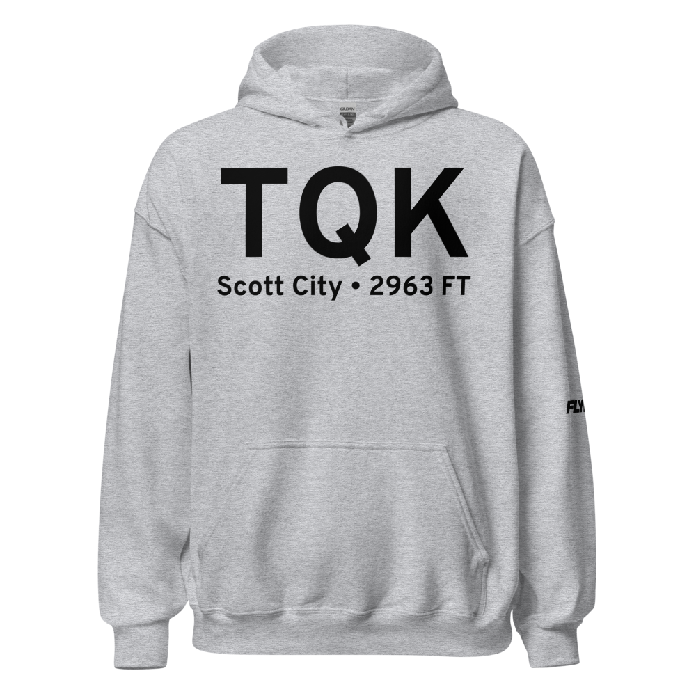 Scott City (KTQK) Airport Hoodie Sweatshirt 