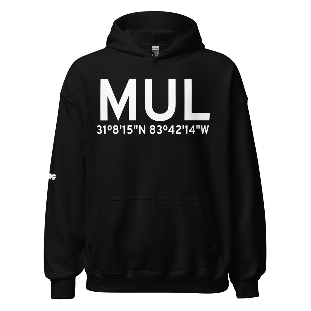 Moultrie (KMUL) Airport Hoodie Sweatshirt 