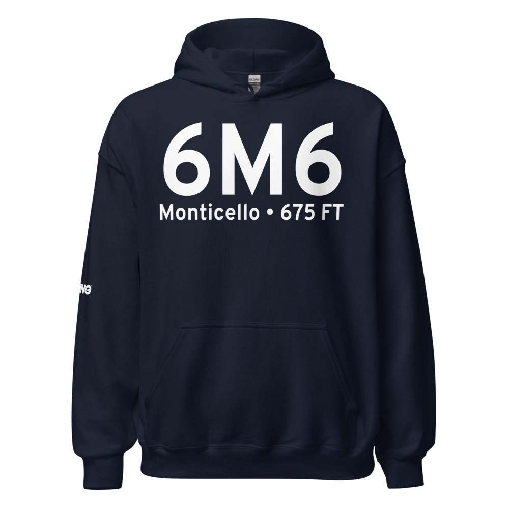 Monticello (K6M6) Airport Hoodie Sweatshirt 