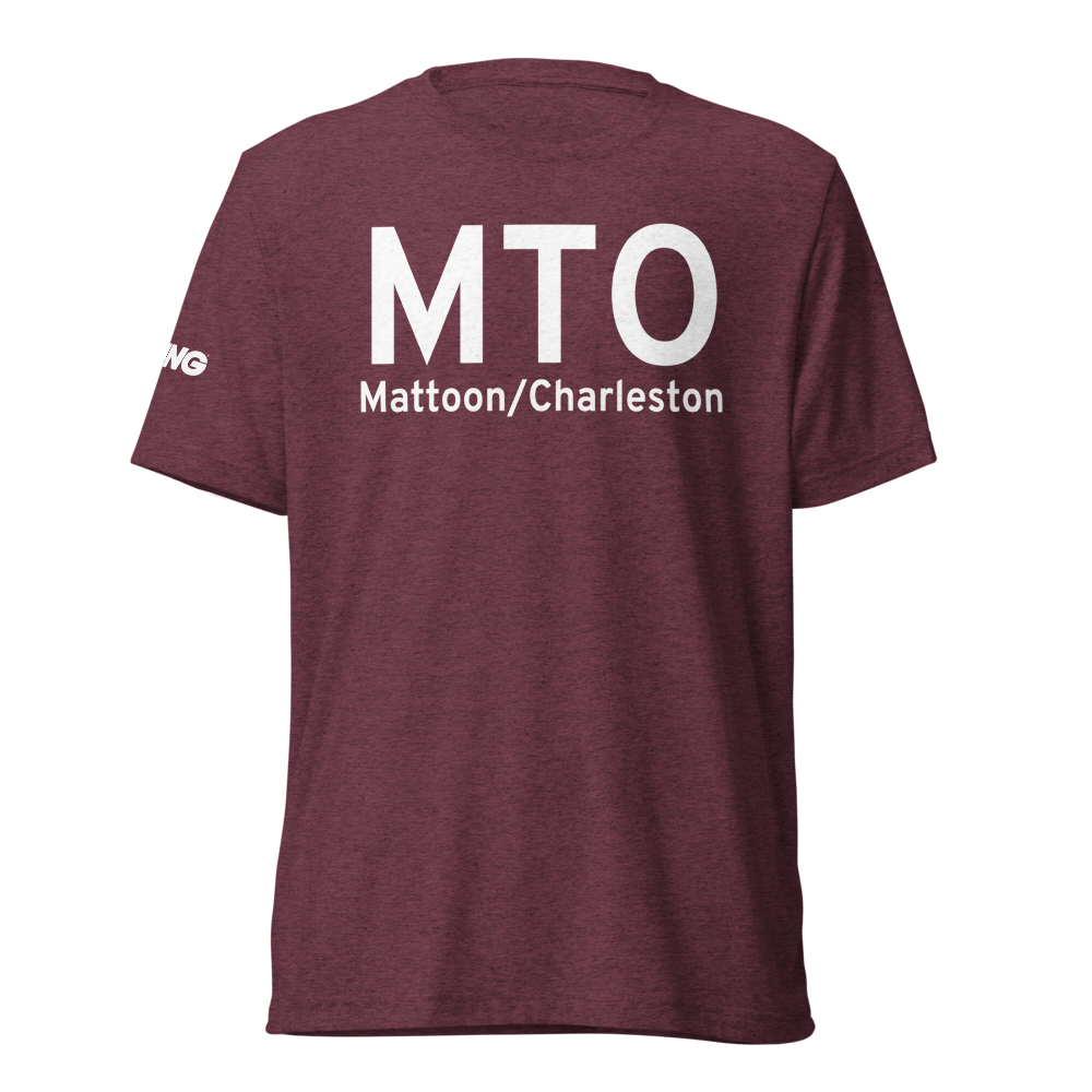 Mattoon/Charleston (KMTO) Airport Tri-blend T-Shirt 