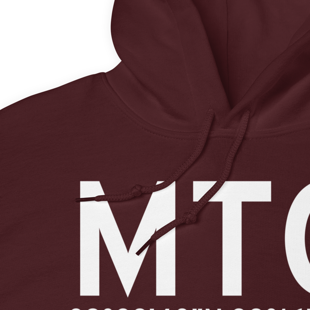 Mattoon/Charleston (KMTO) Airport Hoodie Sweatshirt 