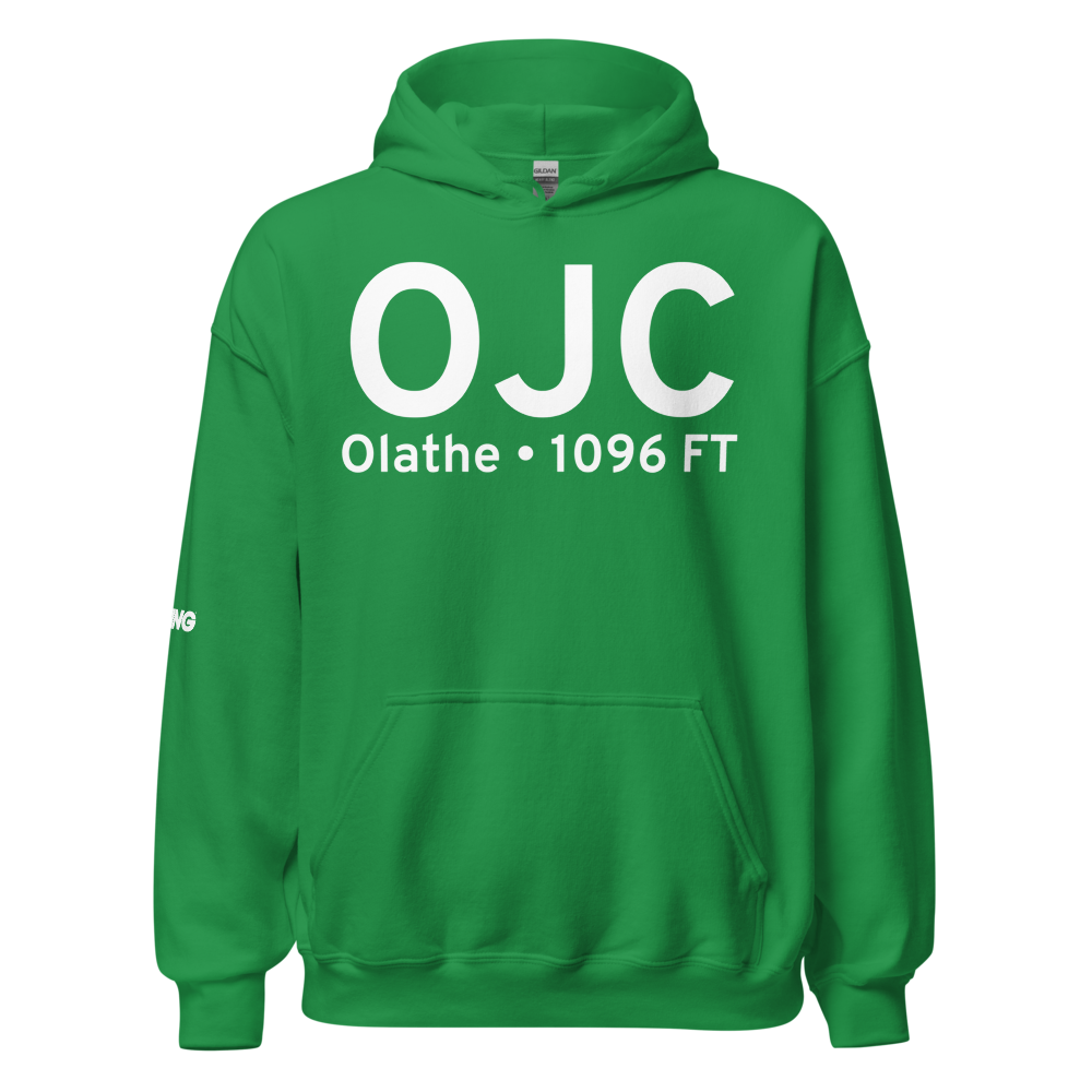 Olathe (KOJC) Airport Hoodie Sweatshirt 