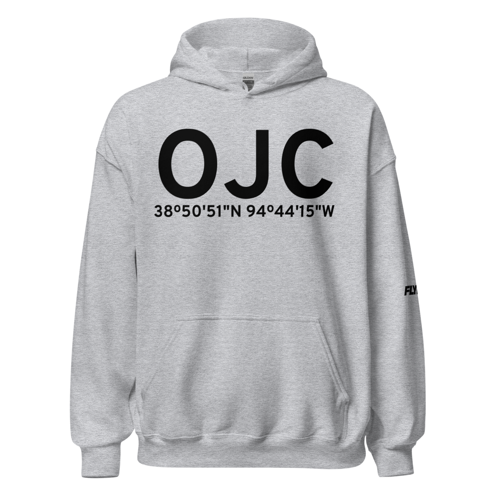 Olathe (KOJC) Airport Hoodie Sweatshirt 