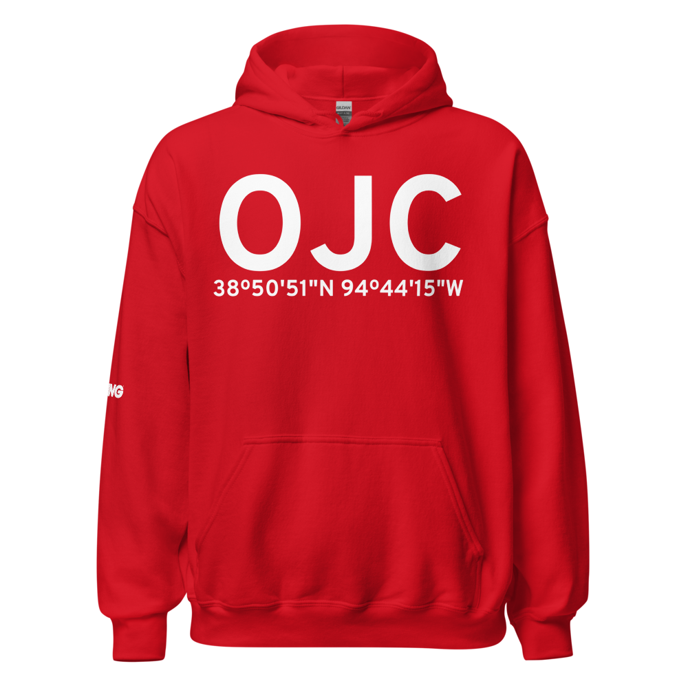 Olathe (KOJC) Airport Hoodie Sweatshirt 