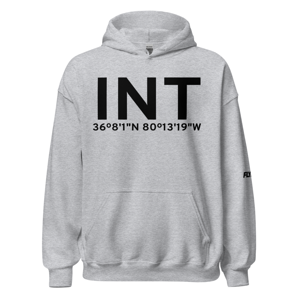 Winston Salem (KINT) Airport Hoodie Sweatshirt 