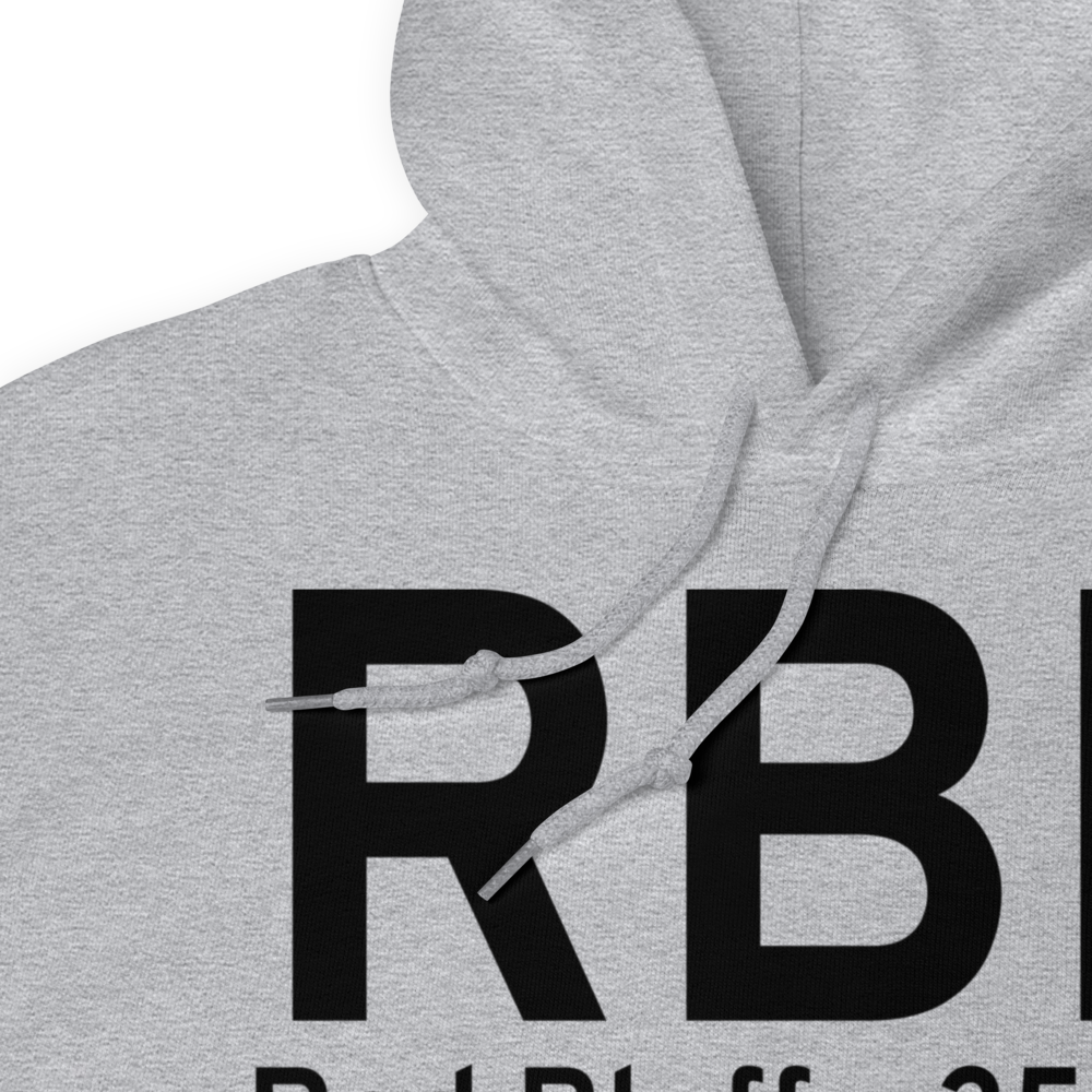 Red Bluff (KRBL) Airport Hoodie Sweatshirt 