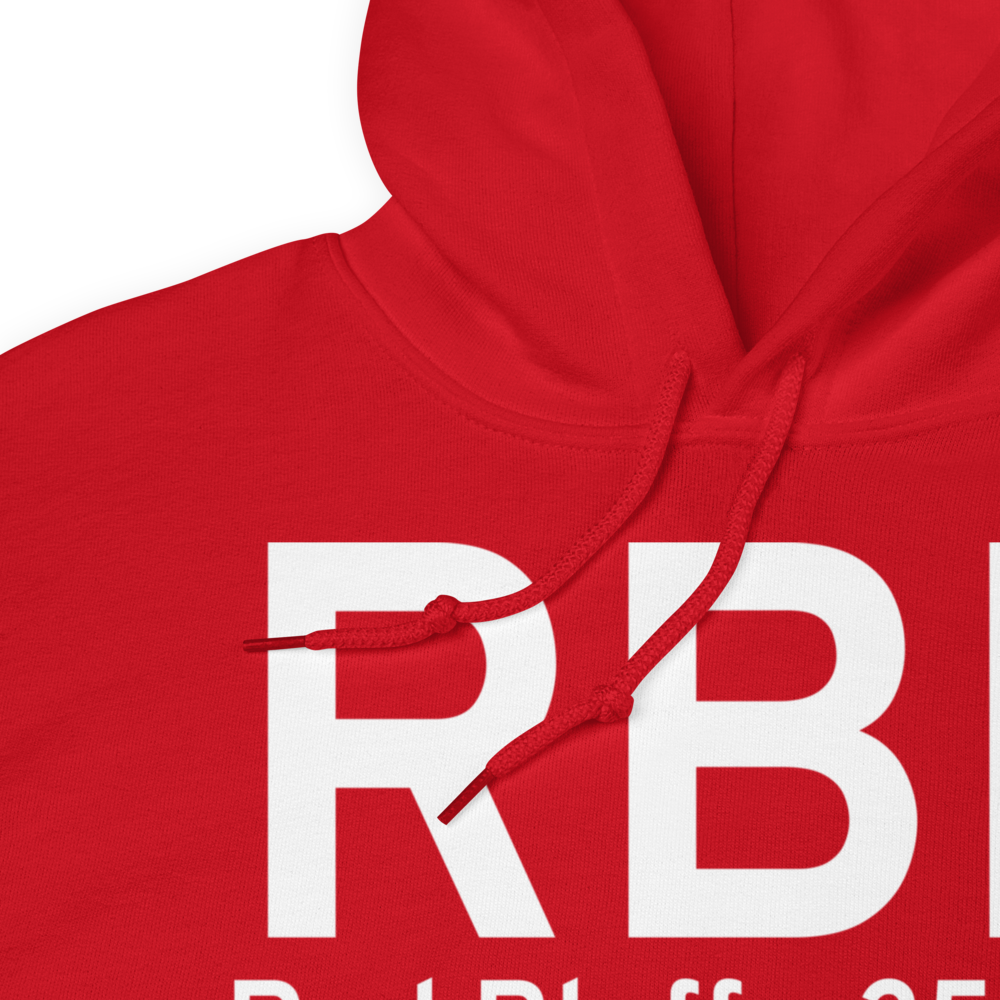 Red Bluff (KRBL) Airport Hoodie Sweatshirt 