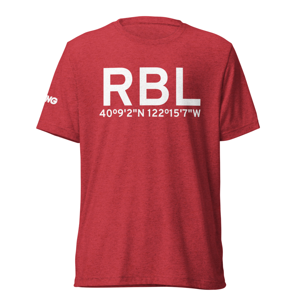 Red Bluff (KRBL) Airport Tri-blend T-Shirt 