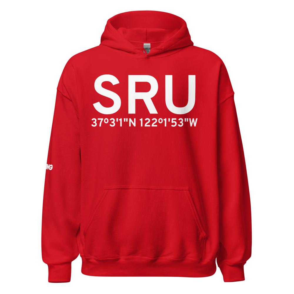 Scotts Valley (SRU) Airport Hoodie Sweatshirt 