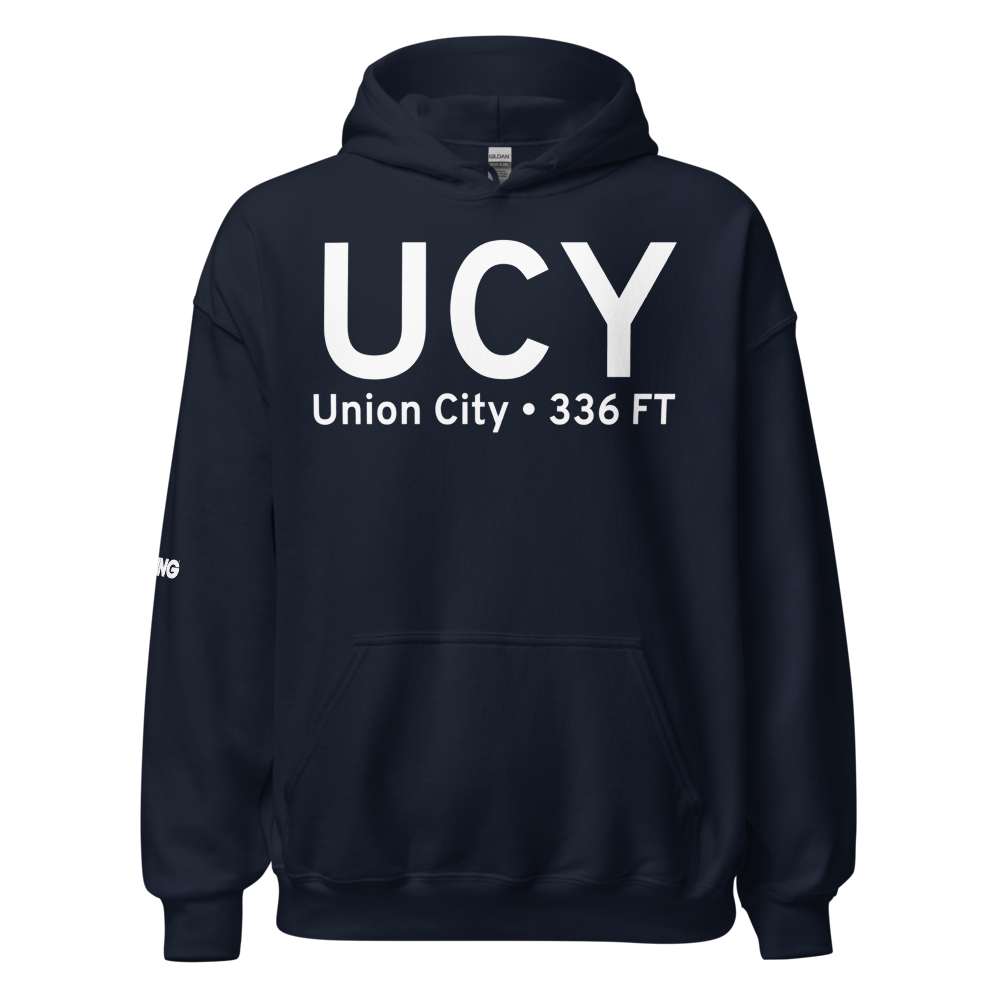 Union City (KUCY) Airport Hoodie Sweatshirt 
