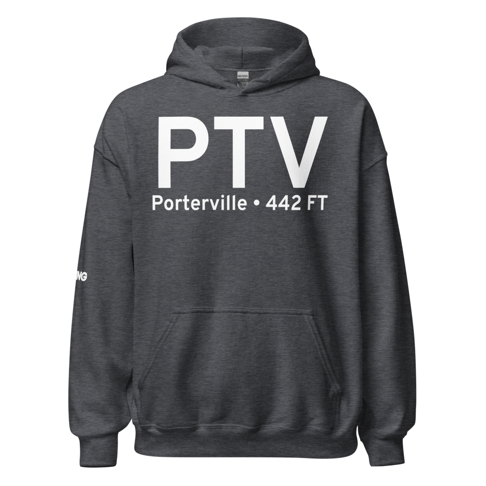 Porterville (KPTV) Airport Hoodie Sweatshirt 