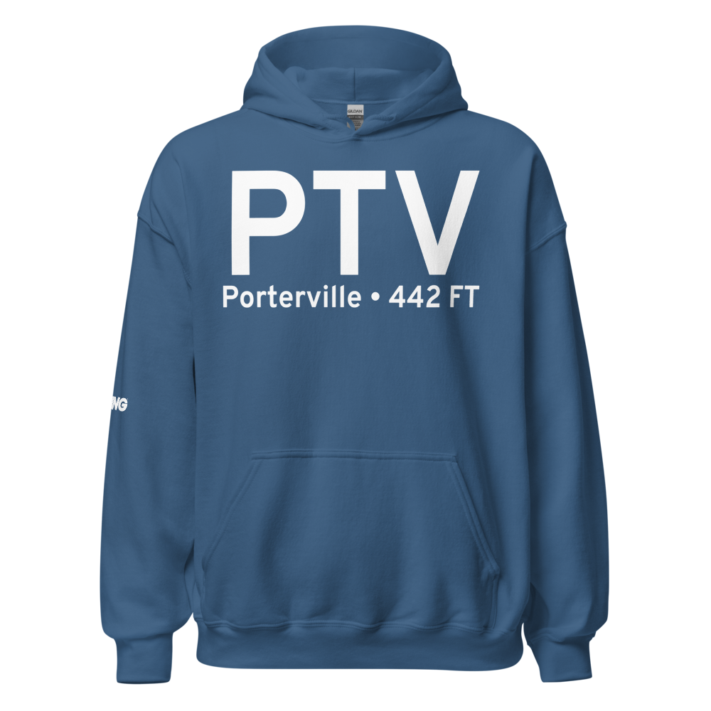 Porterville (KPTV) Airport Hoodie Sweatshirt 