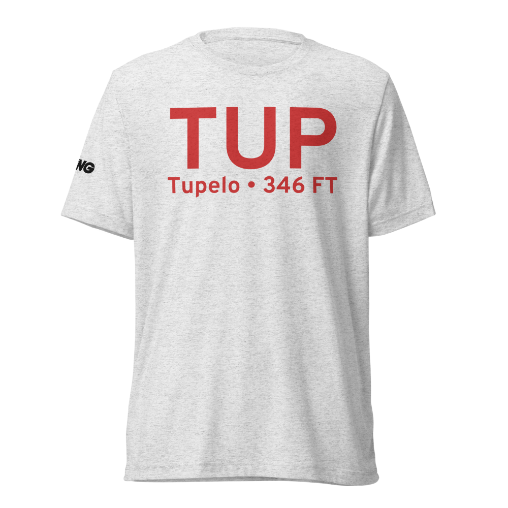 Tupelo (KTUP) Airport Tri-blend T-Shirt 