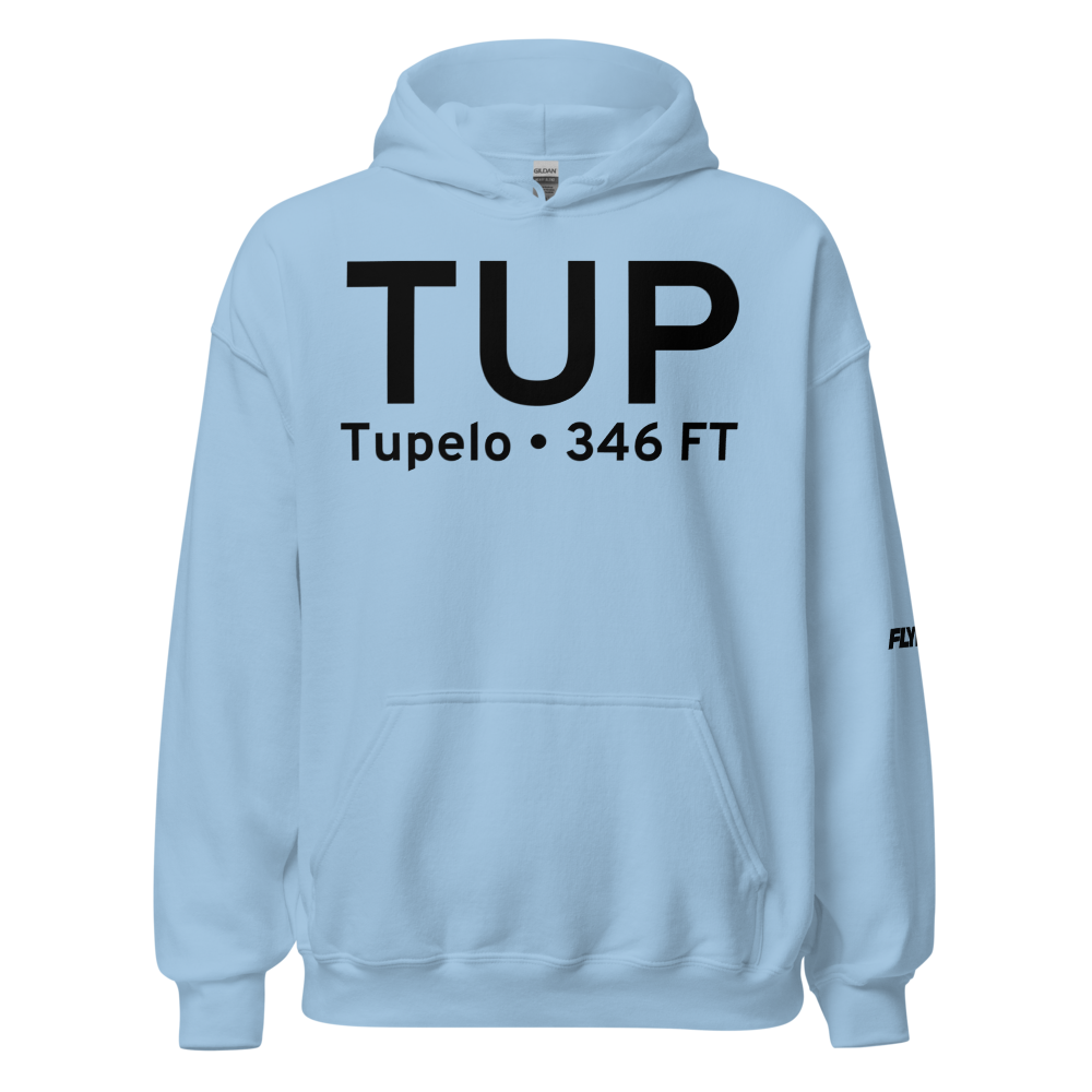 Tupelo (KTUP) Airport Hoodie Sweatshirt 
