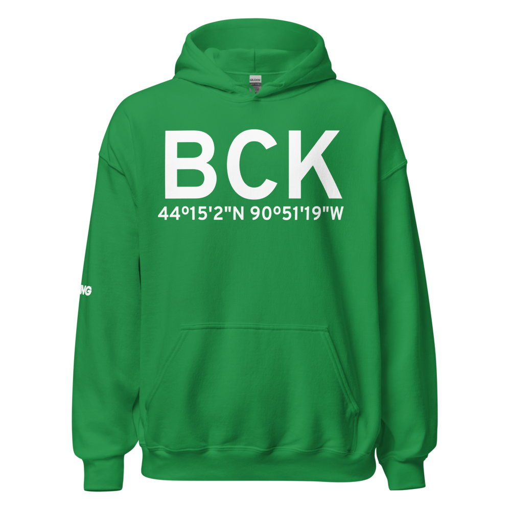 Black River Falls (KBCK) Airport Hoodie Sweatshirt 