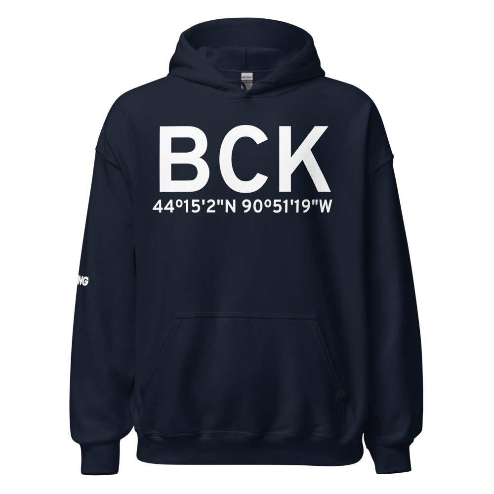 Black River Falls (KBCK) Airport Hoodie Sweatshirt 