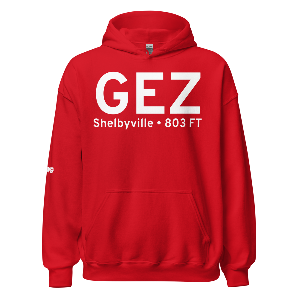 Shelbyville (KGEZ) Airport Hoodie Sweatshirt 