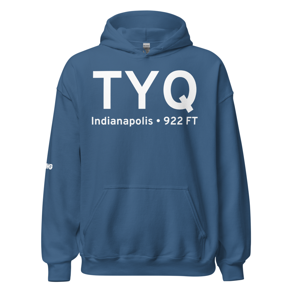 Indianapolis (KTYQ) Airport Hoodie Sweatshirt 