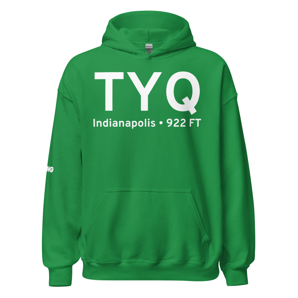 Indianapolis (KTYQ) Airport Hoodie Sweatshirt 