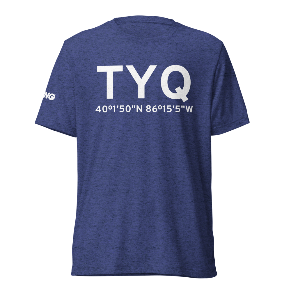 Indianapolis (KTYQ) Airport Tri-blend T-Shirt 