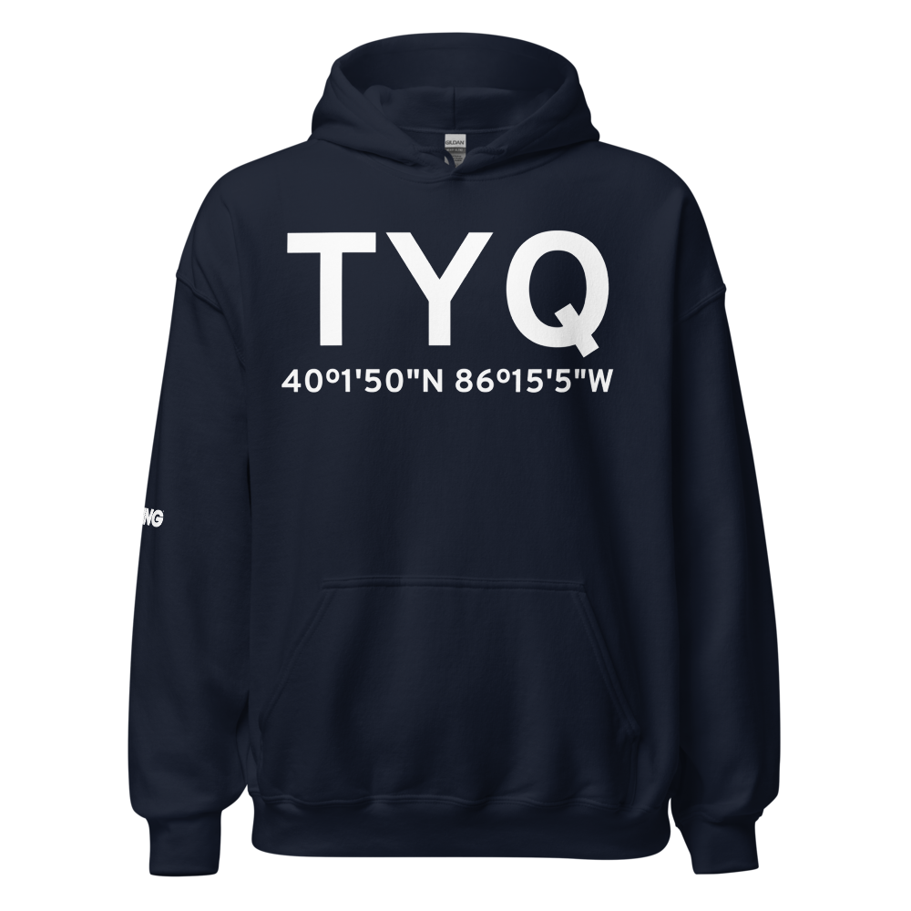 Indianapolis (KTYQ) Airport Hoodie Sweatshirt 