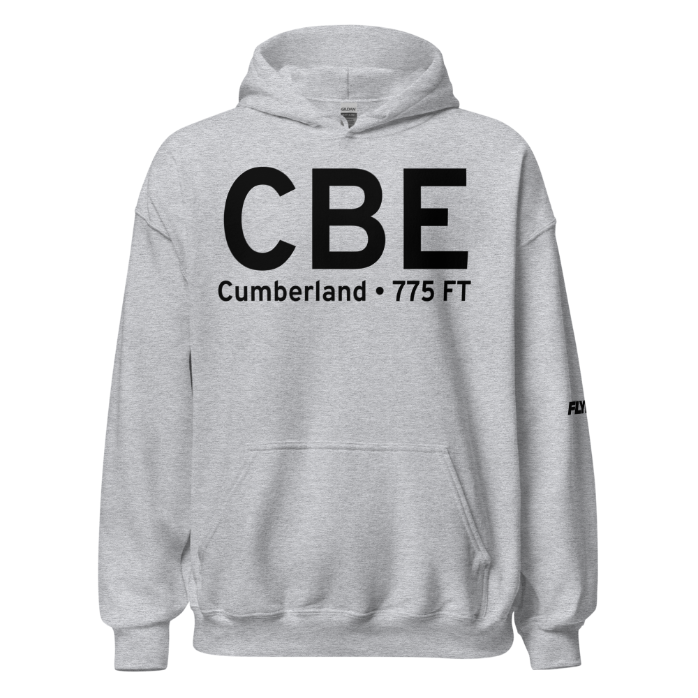 Cumberland (KCBE) Airport Hoodie Sweatshirt 