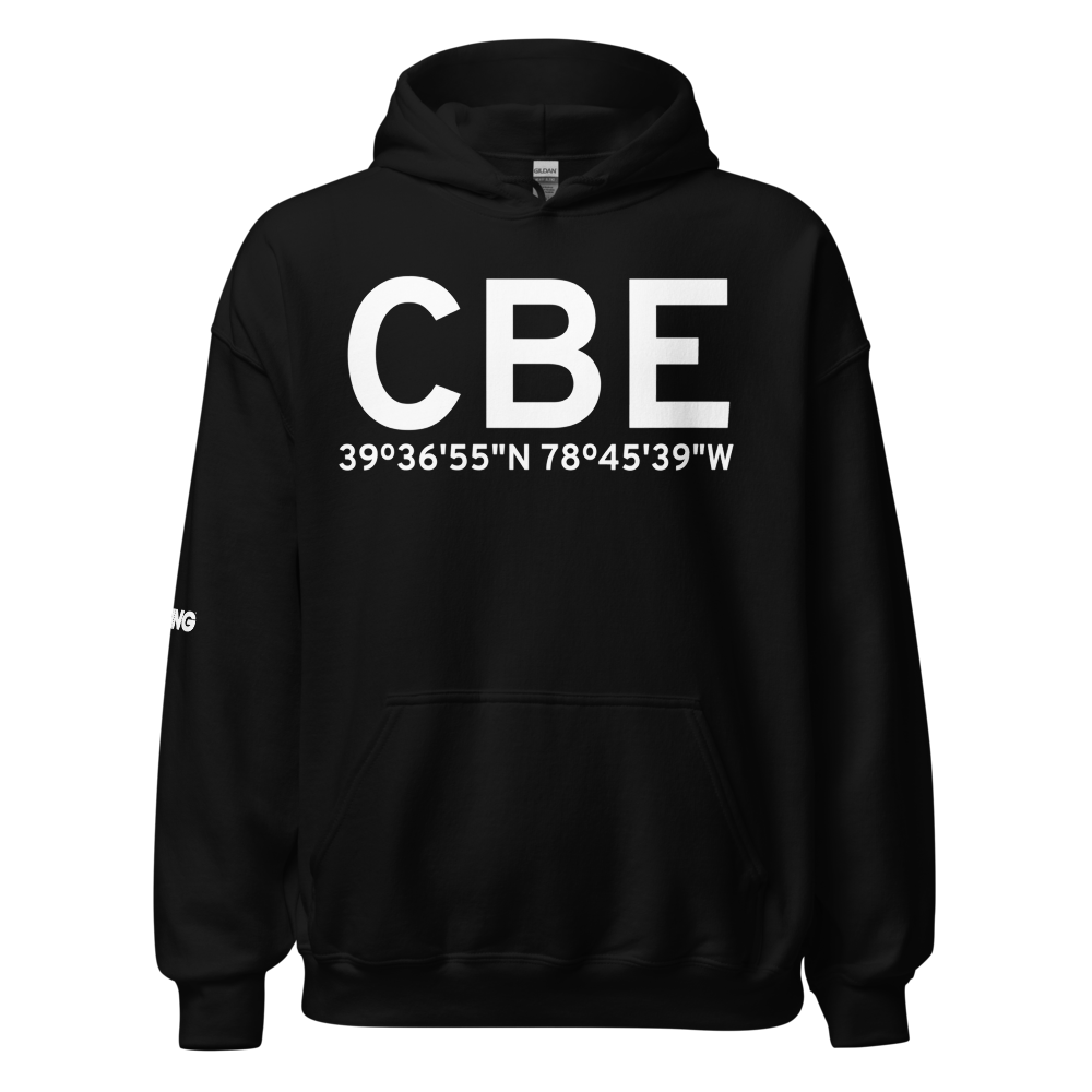 Cumberland (KCBE) Airport Hoodie Sweatshirt 
