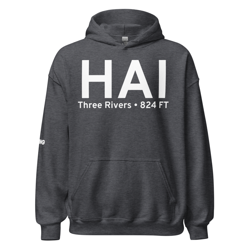 Three Rivers (KHAI) Airport Hoodie Sweatshirt 