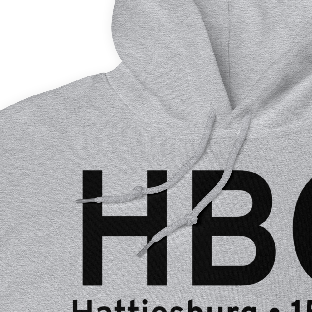 Hattiesburg (KHBG) Airport Hoodie Sweatshirt 