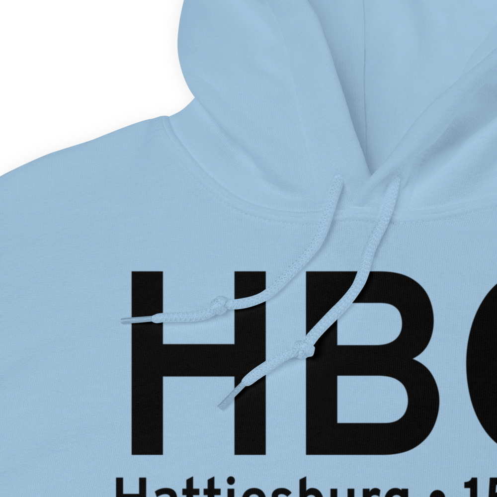 Hattiesburg (KHBG) Airport Hoodie Sweatshirt 