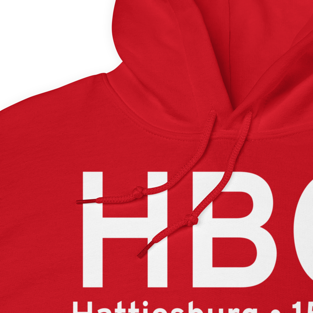 Hattiesburg (KHBG) Airport Hoodie Sweatshirt 