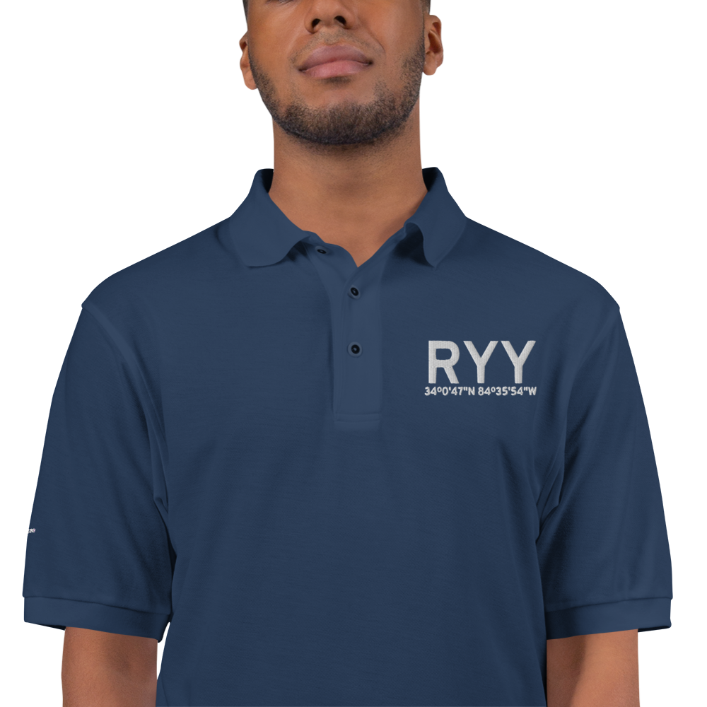Atlanta (KRYY) Airport Port Authority Embroidered Polo Shirt 