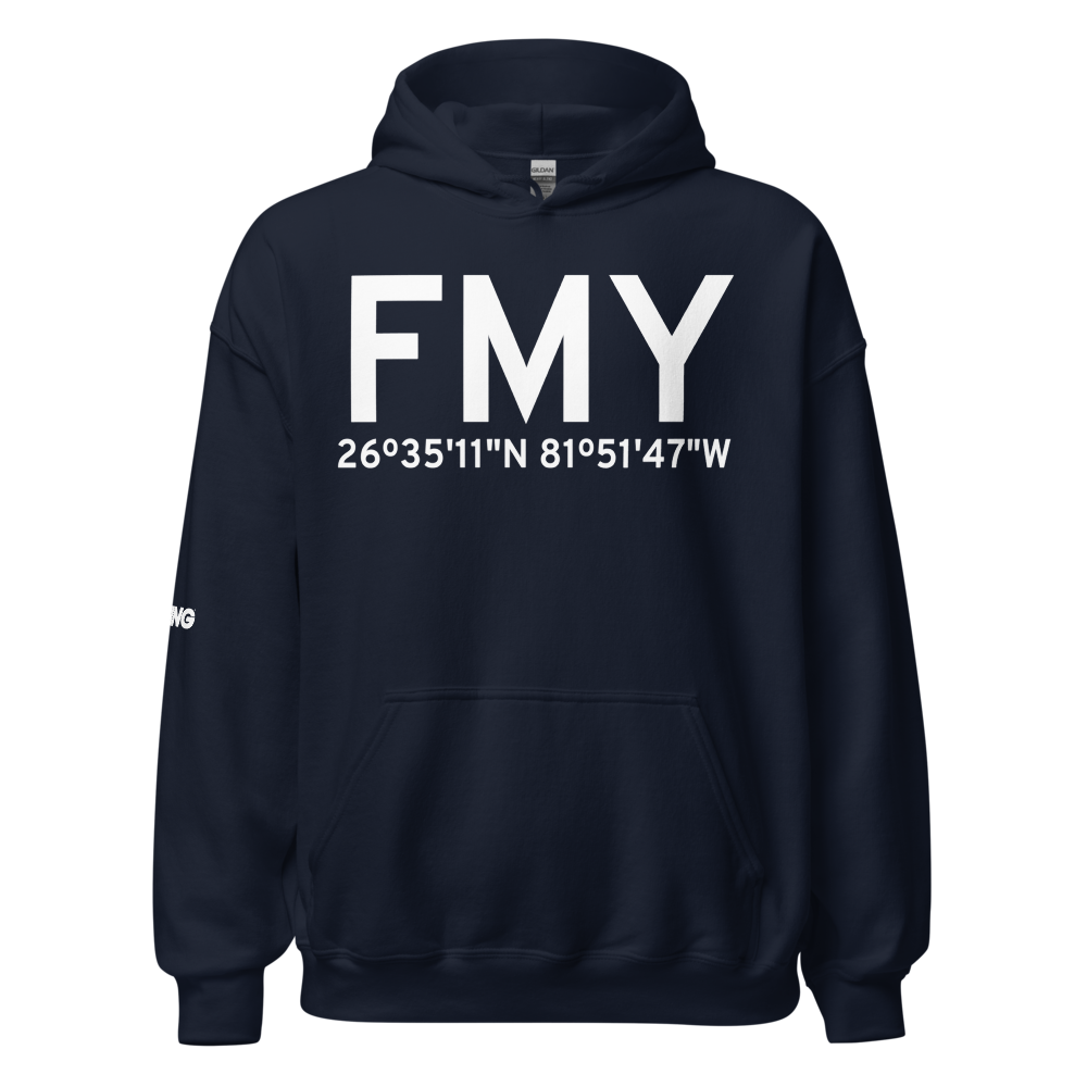 Fort Myers (KFMY) Airport Hoodie Sweatshirt 
