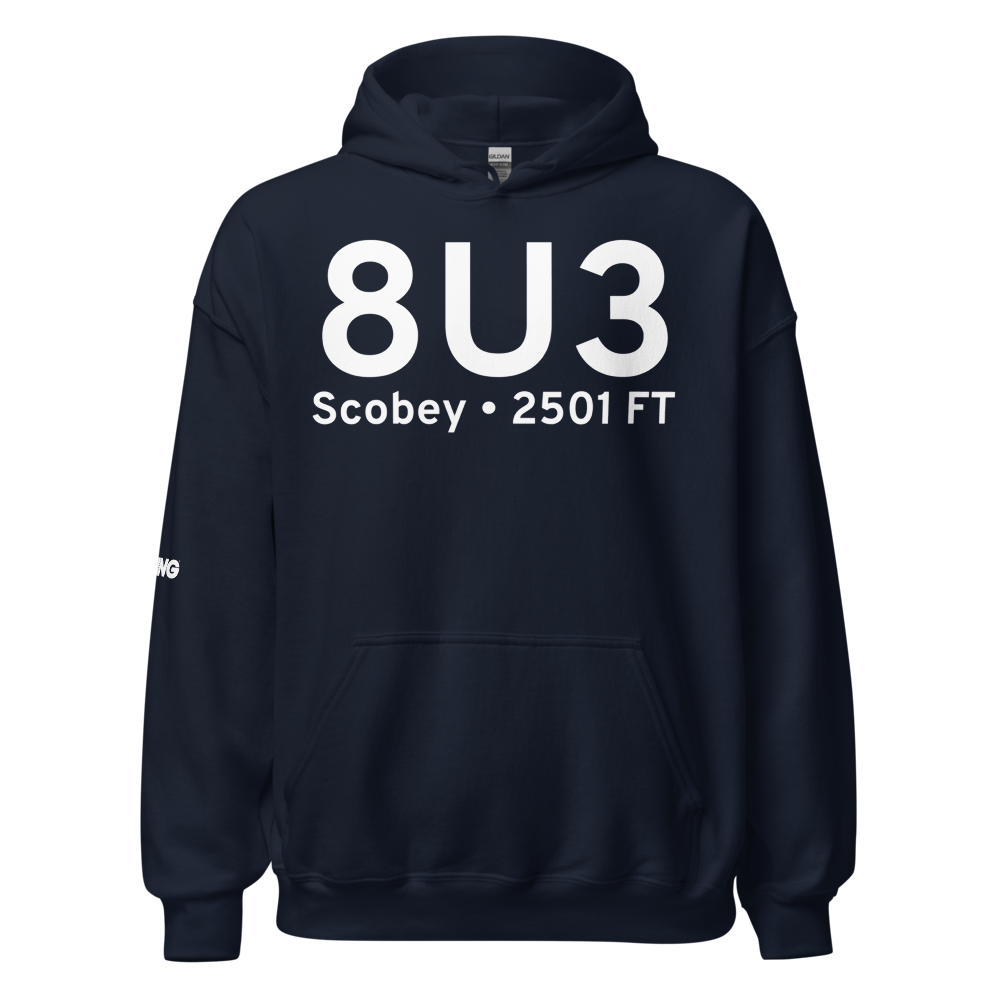 Scobey (8U3) Airport Hoodie Sweatshirt 