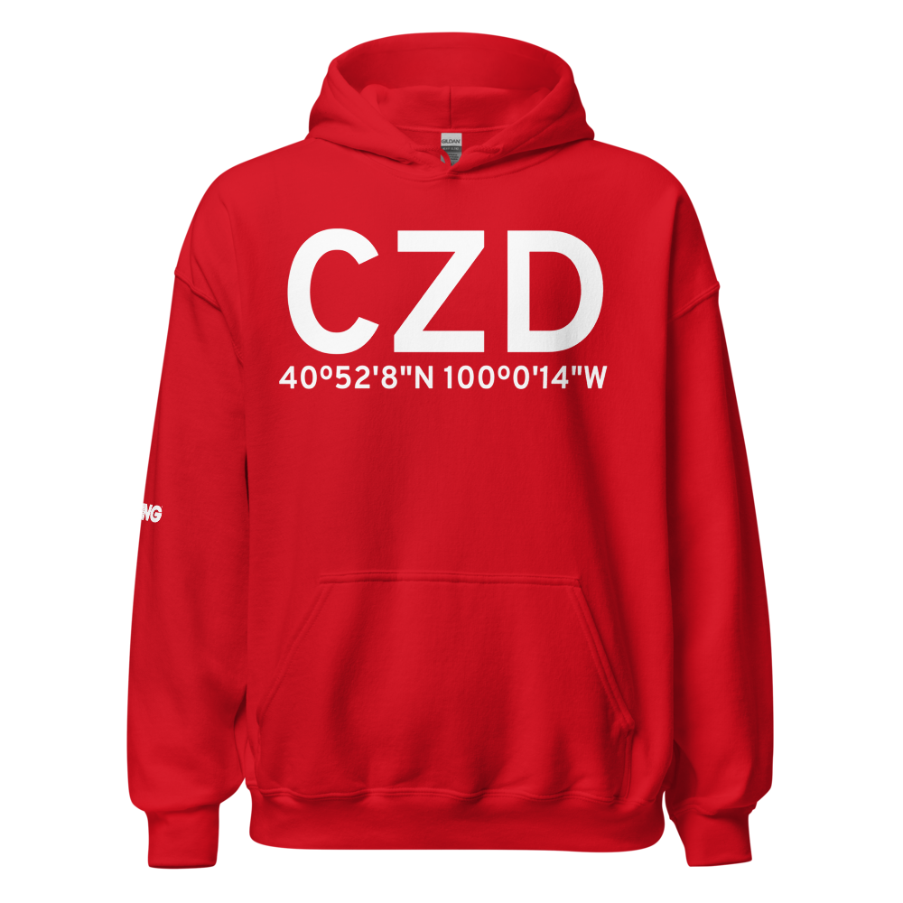 Cozad (KCZD) Airport Hoodie Sweatshirt 