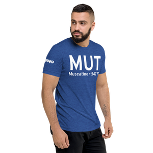 Muscatine (KMUT) Airport Tri-blend T-Shirt