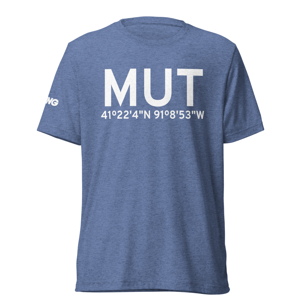 Muscatine (KMUT) Airport Tri-blend T-Shirt 