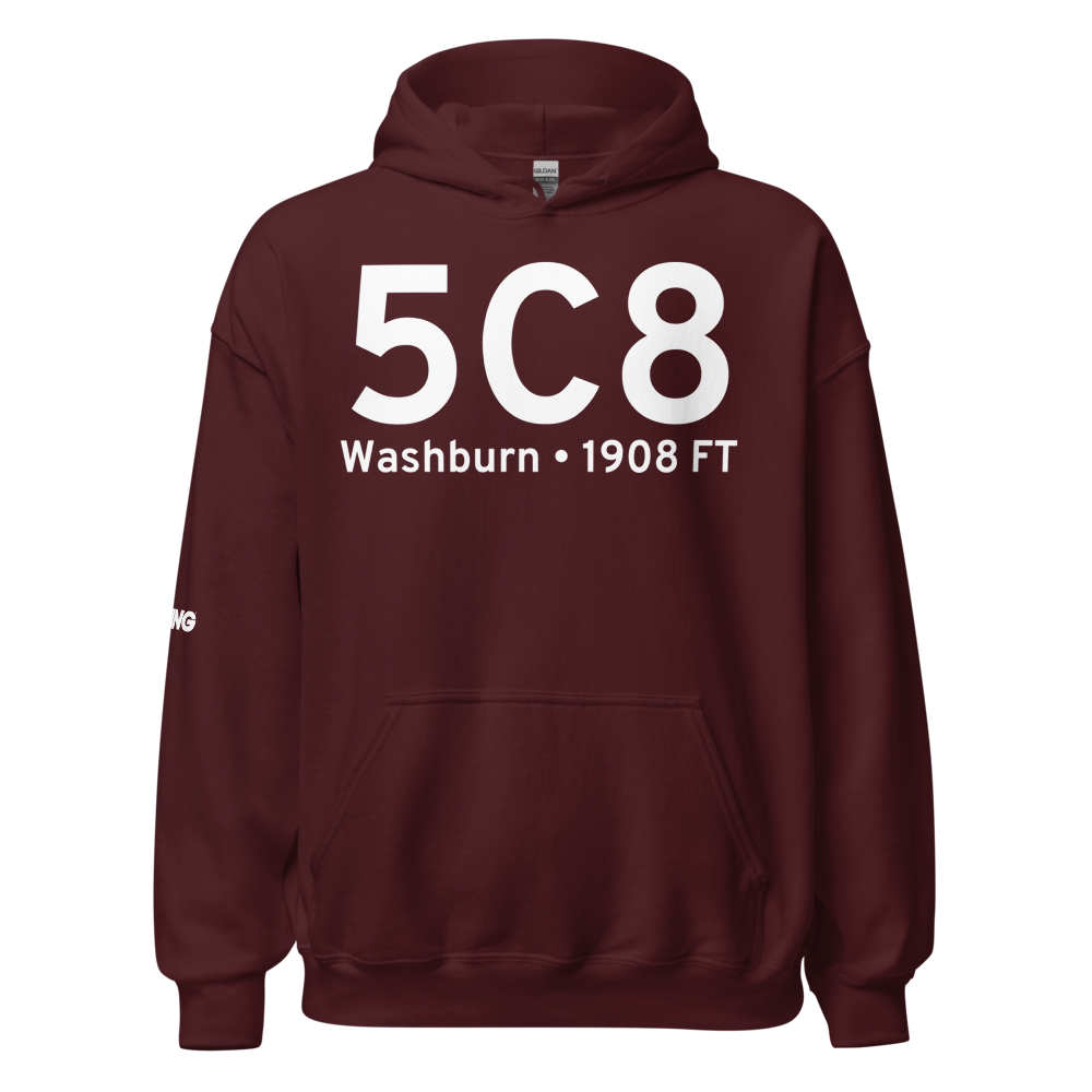 Washburn (K5C8) Airport Hoodie Sweatshirt 